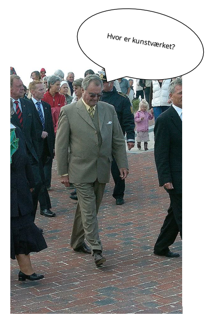 Where is the artwork? Prince Henrik on the south beach